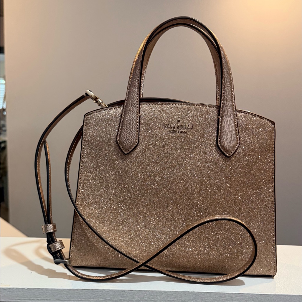 Kate Spade Rose Gold Glitter Mini Tote